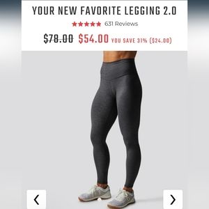 Born Primitive 'Your New Favorite Leggings 2.0' - Heather Black - Size Medium